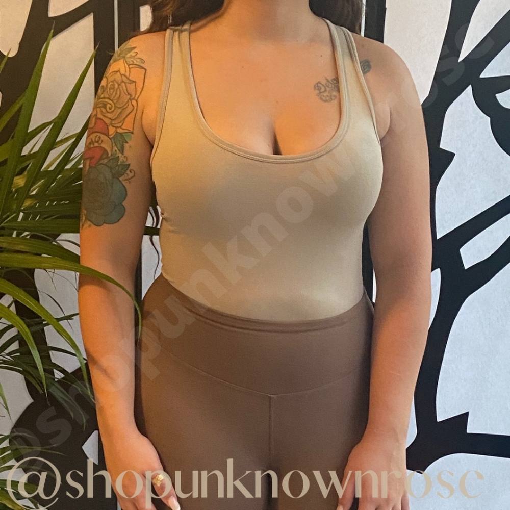 Ash Mocha Seamless Bodysuit